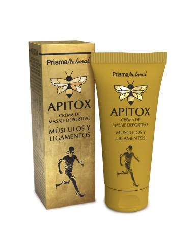 Apitox, Crema de masaje deportivo,  60ml - Prisma Natural.