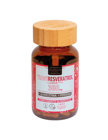 Trans Resveratrol, 360mg, 60 cápsulas - Banban.