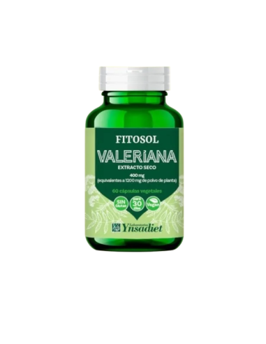 Valeriana, 400 mg, 60 cápsulas - Ynsadiet.