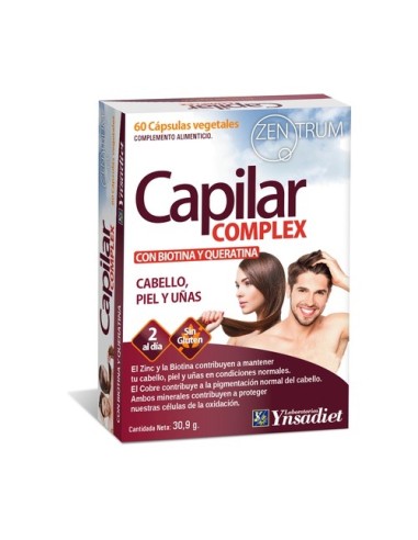 Capilar Complex, Biotina y Queratina, 60 cápsulas - Ynsadiet.
