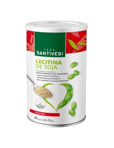 Lecitina de Soja, granulada, 400 gramos - Santiveri