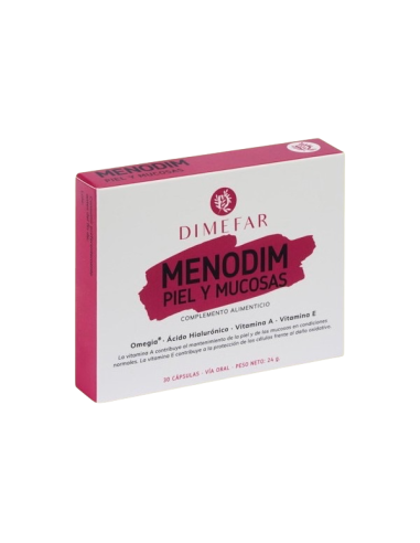 Menodin, piel y mucosas, 30 cápsulas...