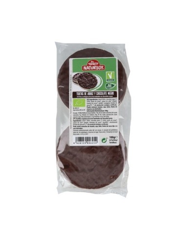 Tortas de Arroz y chocolate negro,...
