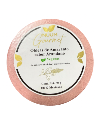Obleas de amaranto, sabor Arándano,...
