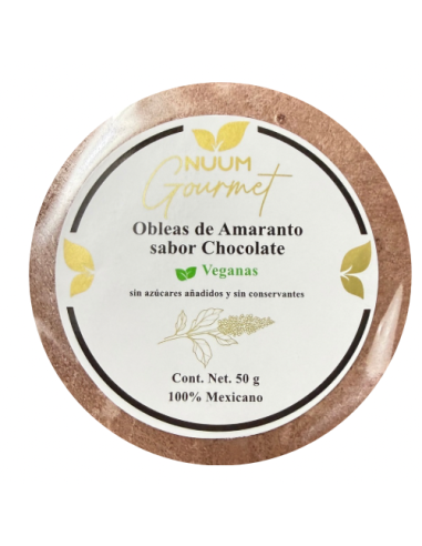 Obleas de amaranto, sabor Chocolate,...