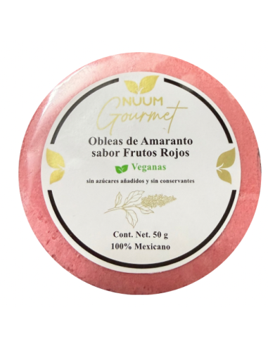 Obleas de amaranto, sabor Frutos...