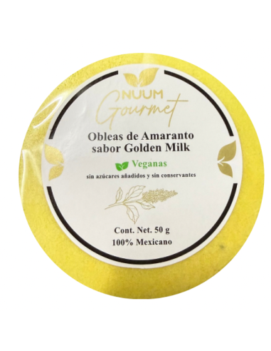 Obleas de amaranto, sabor Golden...