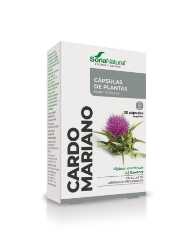 Cardo Mariano, 30 cápsulas vegetales...