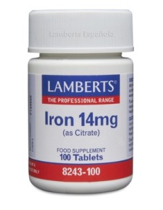 Citrato de Hierro, 14 mg,...