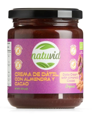 Crema de Dátil, con almendra y Cacao,...