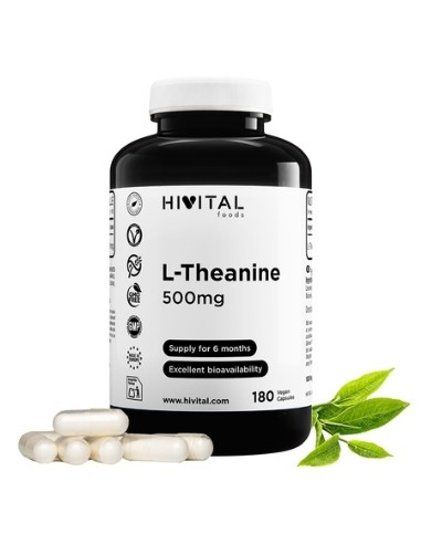 L-Theanina, 500 mg, 180 cápsulas...