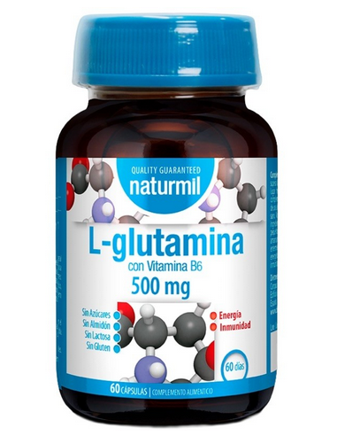 L - Glutamina, 500mg, con Vitamina...