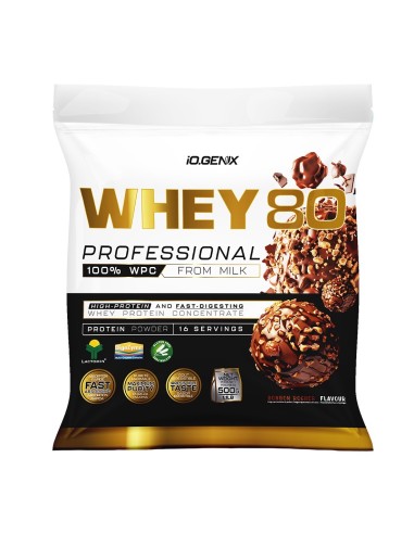 Proteína, Whey 80,  sabor Rocher, 500...