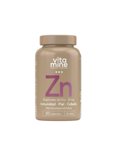 Bisglicinato de Zinc, 25 mg, 60...