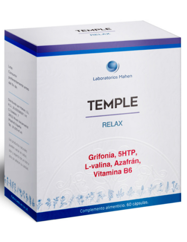 Temple. Relax, 60 cápsulas- Mahen