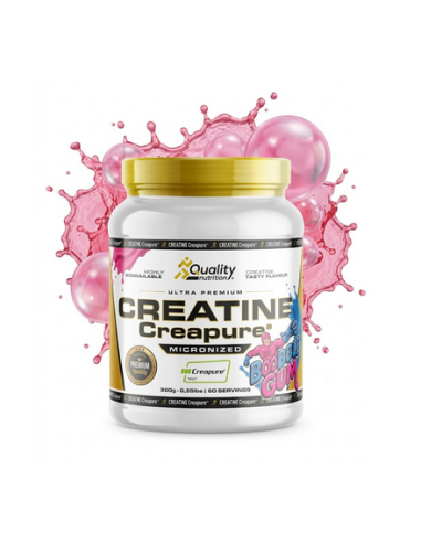 Creatina, Creapure, sabor Chicle, 300...