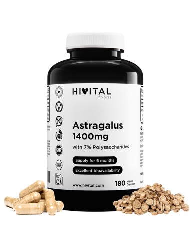 Astragalus, 1400 mg, 160 cápsulas -...