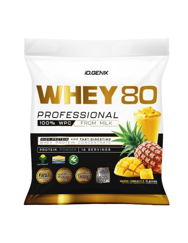 Proteína, Whey 80,  sabor Mango y...