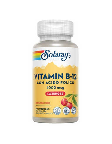 Vitamina B-12, con ácido fólico, 1000...