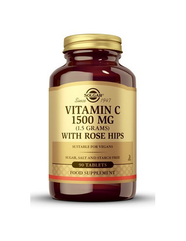 Vitamina C, 1500 mg, con Rosa de...