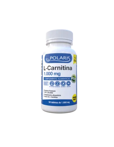 L - Carnitina, 1000mg, 50 tabletas -...