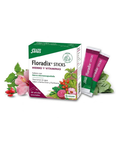 Floradix, 20 Sticks, hierro...