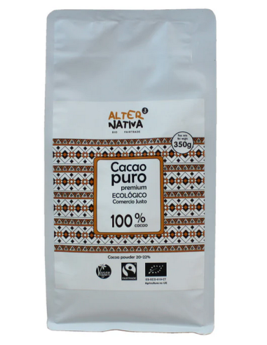 Cacao Puro, desgrasado, Vegano, 350...